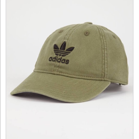 olive green adidas cap